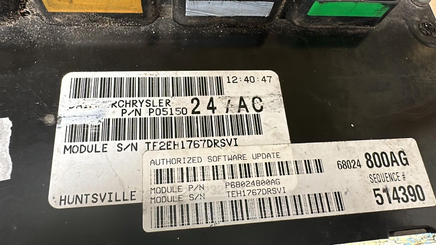 P68024800AG Dodge Caravan 2008-2009 ecm ecu computer