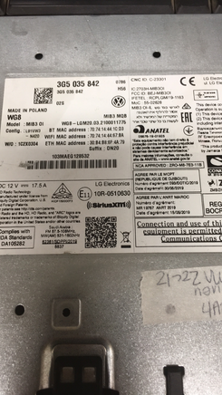 3G5 035 842 VW Atlas GPS navigation control module 2021-2022