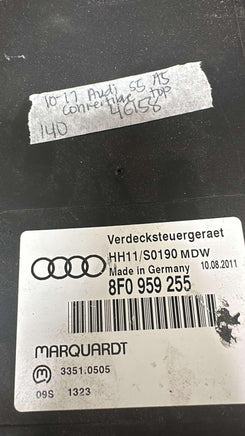 8F0 959 255 Audi A4 A5 or A6 2010-2017 Convertible - Swan Auto