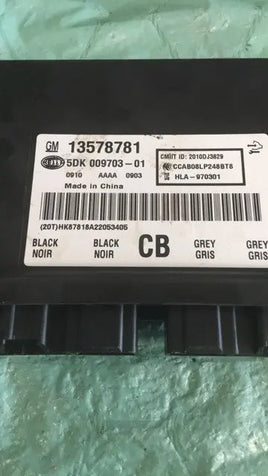 13578781 Chevy Cruze, Verano or Regal 2011-2013 keyless receive module