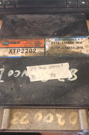 1987 Ford Ranger or Bronco 2 ecm ecu computer E7TZ-12A650-BHA