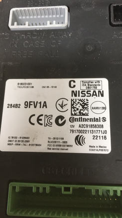 284B2 9FV1A Nissan Titan ecm ecu computer 2018-2021