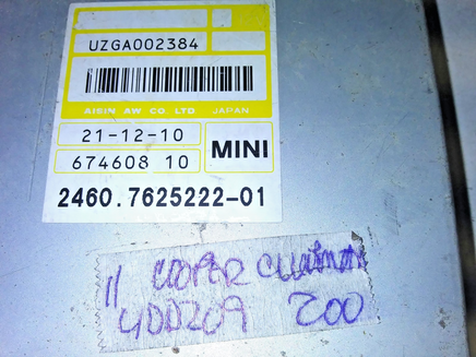 2460.7625222-01 TCM transmission computer 2011 Mini Cooper Clubman