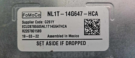 NL1T-14G647-HCA Ford Expedition 2022-2023 driver assist control module computer