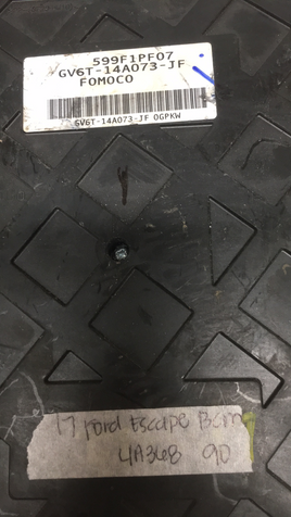 GV6T-14A073-JF Ford Escape Body control module computer 2017