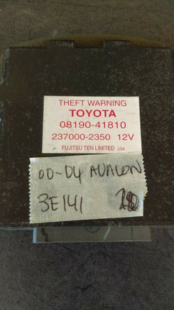 08190-41810 Toyota Avalon 2000-2004 theft warning module