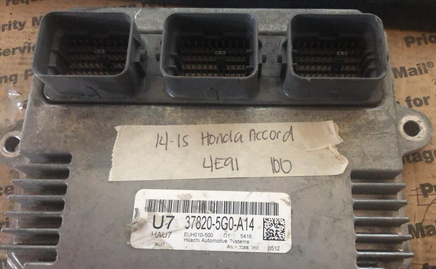 37820-5G0-A14 ecm ecu computer 2014-2015 Honda Accord