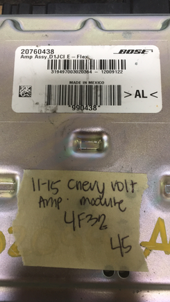 20760438 Chevy Volt amplifier control module computer 2011-2015