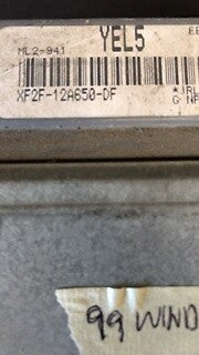 XF2F-12A650-DF ecm ecu computer 1999 Ford Windstar **Tested**