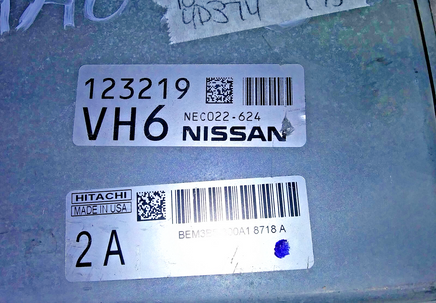 NEC022-624 ecm ecu computer 2018 Nissan NV2500