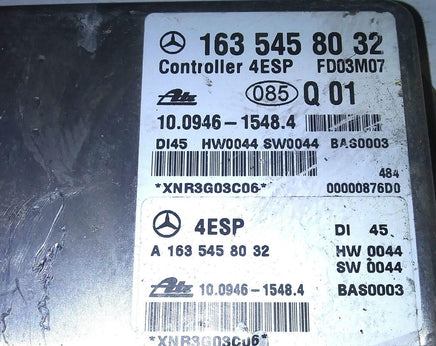 163 545 80 32 ABS control module 2002-2005 Mercedes-Benz ML320 - Swan Auto