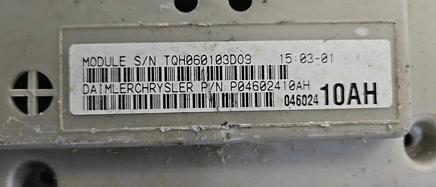 P04602410AH Dodge Intrepid or Chrysler 300M 2002 BCM Body Control Module - Swan Auto