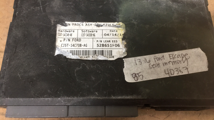 CJ5T-14C708-AG Ford Escape memory seat control computer 2013-2016
