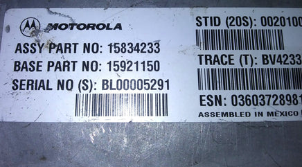 15834233 Onstar communication box module 2007 GMC Envoy or Denali
