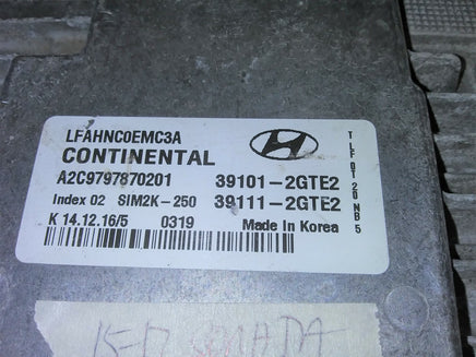 39101-2GTE2 Hyundai Sonata 2015-2017 ecm ecu computer