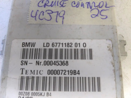 2006-2008 BMW 325i 325 Cruise control module 6771182 01 0