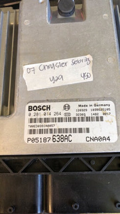 2007 Chrysler Sebring ecm ecu computer P05187638AC