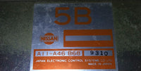 A11-A46 B68 ecu ecm computer 1989 Nissan Sentra