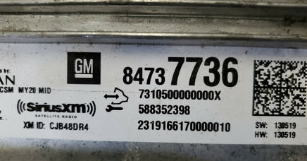 2020 Chevy or GMC pickup Radio Amplifier Power Amp 84737736