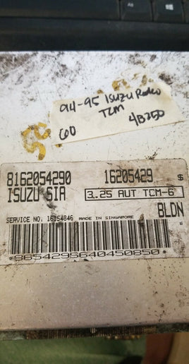 8162054290 ecm ecu computer 1994-1995 Isuzu Rodeo