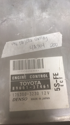 89661-3T461 Toyota Camry ecu ecm computer 1998