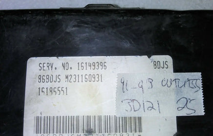 16149396 ECM ECU computer 1991-1993 Oldsmobile Cutlass or Grand Prix