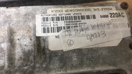 P04896220AC Dodge Intrepid or Concorde ECM ecu computer 2002