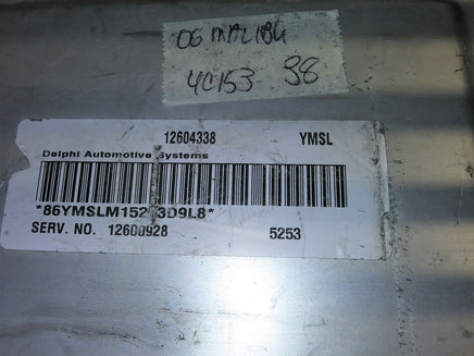 12604338 Chevy Malibu 2006  ecm ecu computer **tested**