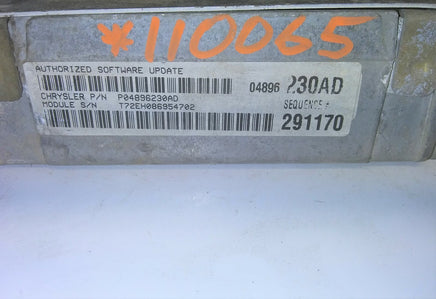 P04896230AD Dodge Intrepid or Concorde 1999 ECM ecu computer