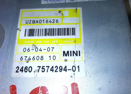 2460.7574294-01 tcm transmission computer 2007-2009 Mini Cooper