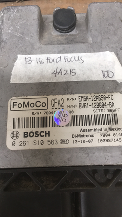 EM5A-12A650-FC Ford Focus ecm ecu computer 2013-2018 **TESTED GOOD**