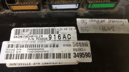 P04896584AG Chrysler Sebring or Dodge Stratus ecm ecu computer 2005