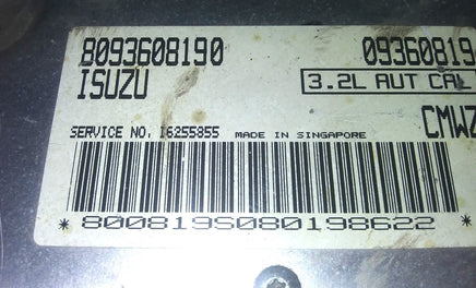 8093608190 ecm ecu computer 1998-1999 Isuzu Rodeo