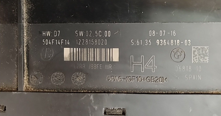 2009-2016 BMW Z4 bcm body control module 9364818-03