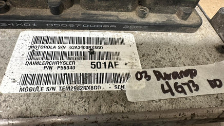 P56040501AF Dodge Durango 2003 ecu ecm computer