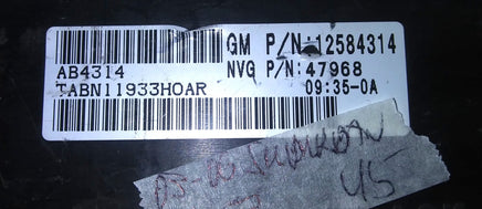 12584314 transfer case control module 2003-2006 Chevrolet Suburban