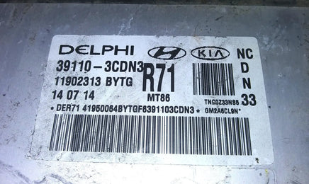 39110-3CDN3 ecm ecu computer 2013-2016 Hyundai Santa Fe