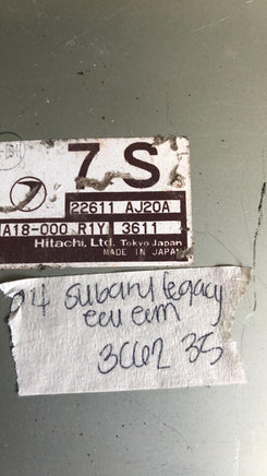 22611 AJ20A Subaru Legacy 2004 ecm ecu computer