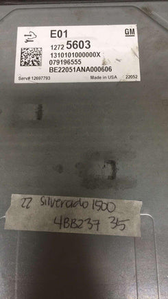 12725603 ecm ecu computer 2022 Chevrolet Silverado 1500 **tested** - Swan Auto