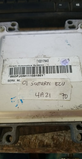 12217943 Oldsmobile Alero 2001 ecm ecu computer  **TESTED**