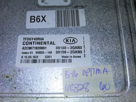 39138-2GAN3 Kia Optima 2015-2016 ecm ecu computer