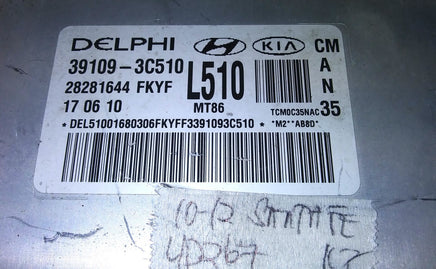 39109-3C510 ecm ecu computer 2010-2012 Hyundai Santa Fe