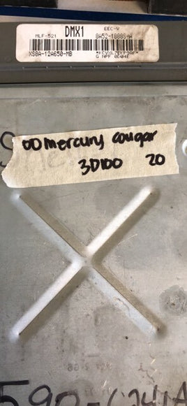 XS8A-12A650-MB Mercury Cougar 2000 ecm ecu computer **Tested**