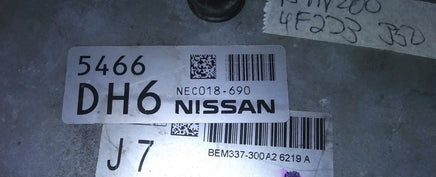 NEC018-690 ecm ecu computer 2013 Nissan NV200