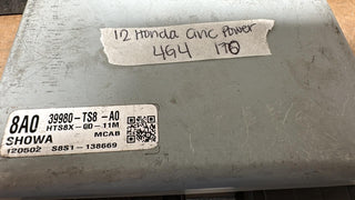 39980-TS8-A0 Honda Civic Power Steering 2012 control module computer