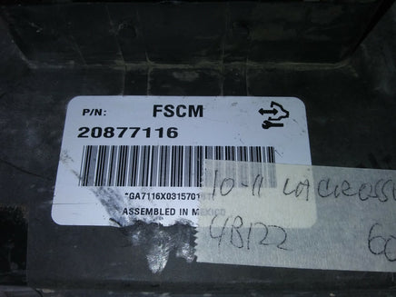 2010-2011 Buick LaCrosse fuel pump relay module 20877116