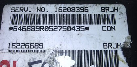 16208396 suspension control module 1996 Cadillac Seville