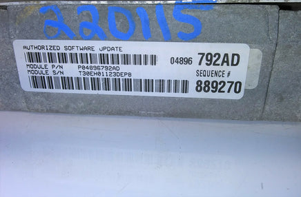 P04896792AD ecm ecu computer 2002 Chrysler Sebring