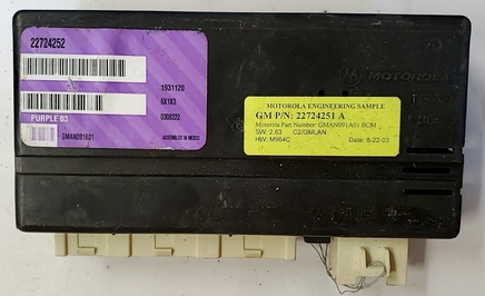 22724252 GM bcm body control module