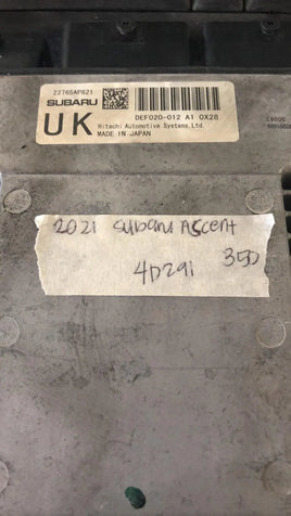 2021 Subaru Ascent ecm ecu computer 22765AP821